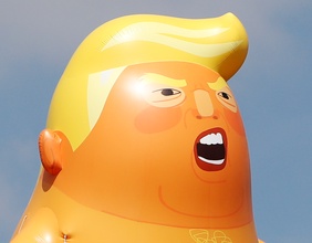 Ein Donald Trump Ballon