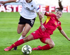 Frauenfußball-EM-Qualifikationspiel der Gruppe G