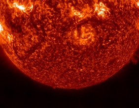 Visualisierung eines Sonnenausbruchs