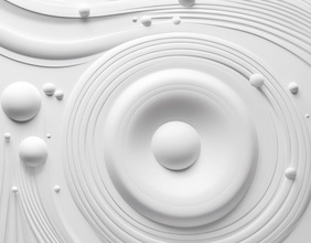 Kreise, Wirbel und Spiralen mit Einzelpunkten