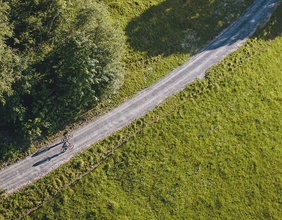 Fahrradfahrer unterwegs im Salzburger Land