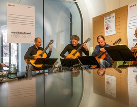 Aleph Gitarrenquartett beim Ö1 Klassik-Treffpunkt