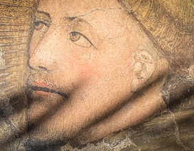 Fresco mit dem Porträt von Franz von Assisi