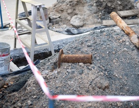 Baustelle in der Ukraine