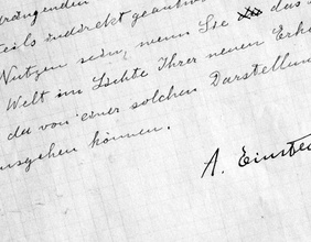 Brief von Albert Einstein