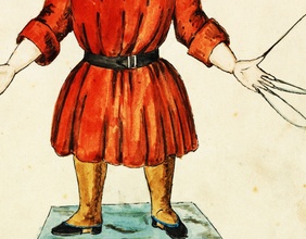Eine Zeichnung des Struwwelpeters.