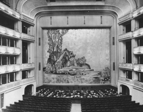 Bühne der Wiener Staatsoper um 1955