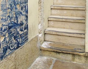 Stufen in Lissabon