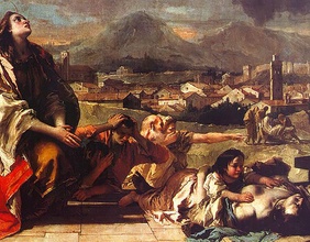 Gemälde der Heiligen Thekla von Giambattista Tiepolo