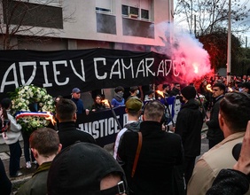 Proteste gegen den Tod von QUentin Deranque in Lyon