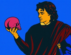 KI-generierte Illustration: "Hamlet"