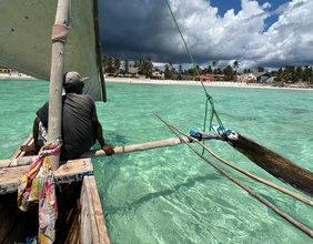 Fischer vor Sansibar, indischer Ozean