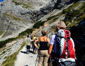 Wanderer am Dachstein