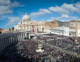 Der Petersplatz im Vatikan