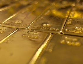 Goldbarren in der Schweiz.