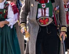 Schützenkompanie Kals am Großglockner mit Kommandant