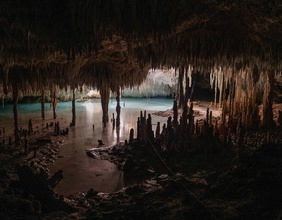 Cenote - Karsthöhle mit Grundwasserzugang auf der Halbinsel Yucatan