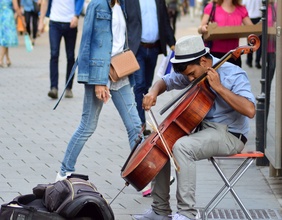 Straßenmusiker in Wien