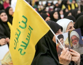 Pro-Hisbollah-Demonstrantinnen in Beirut