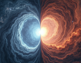 KI-generiertes Bild: Spiegeluniversum