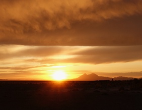 Sonnenuntergang Wüste Gobi