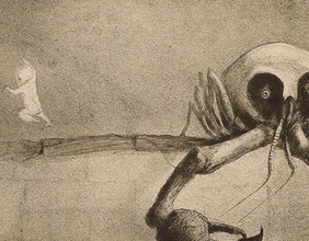 Alfred Kubin, "Die Stunde der Geburt", Ausschnitt