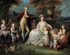 Angelika Kauffmann, Modello für das Gruppenbild der königlichen Familie von Neapel, 1782/83