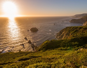 Pacific Coast Highway: Sonnenuntergang
