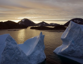 Eisberge in der Nähe von Kulusuk, Grönland