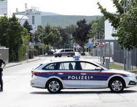 Polizeiabsperrung