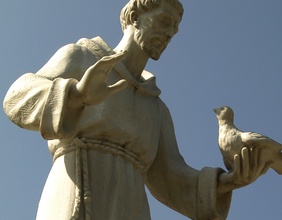Statue von Franz von Assisi
