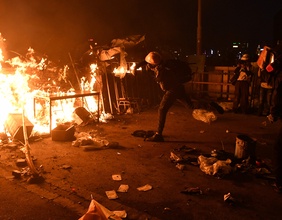 Protest in Hongkong.