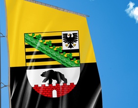 Fahne von Sachsen-Anhalt, Deutschland