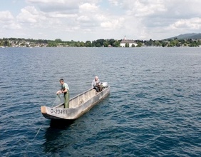 Fischerboot auf dem Attersee