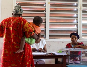 Wahllokale auf der Insel Mayotte