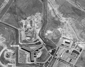 Luftbild des Gefängnisgeländes