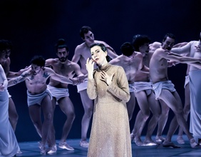 Maria Stuarda 2025: Lisette Oropesa (Maria Stuarda), Nino Gotoshia (Anna Kennedy)