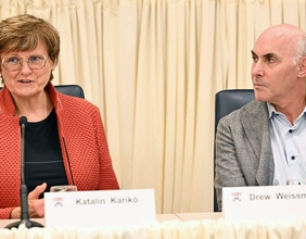 Katalin Kariko und Drew Weissman