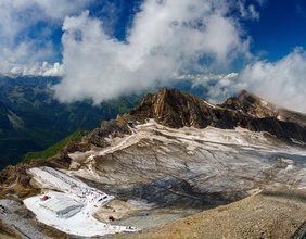 Kitzsteinhorn-Gletscher in Kaprun, Österreich