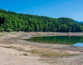 Ausgetrockneter Nussensee bei Bad Ischl