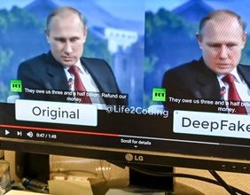Deepfake-Beispiel mit Putin