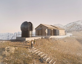 Quantenteleskop, Hafelekar, Mock-Up
