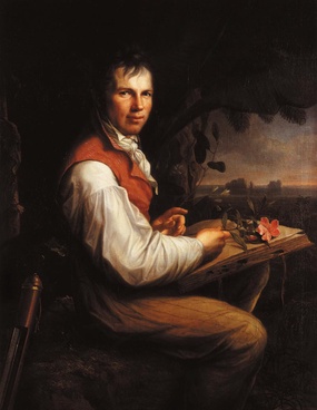 Alexander von Humboldt auf einem Gemälde von Friedrich Georg Weitsch aus dem Jahre 1806.