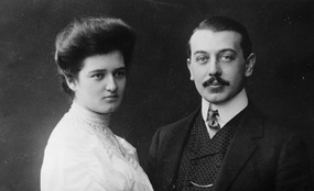 Hildegard Burjan mit Ehemann Alexander Burjan, 1907