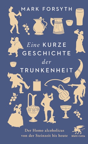 Trinkene und taumelnde Männer und Frauen