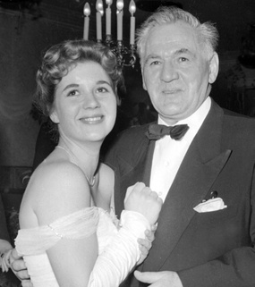 Christiane Hörbiger mit ihrem Vater Attila 