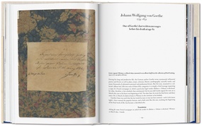 Handschrift Goethe, aufgeschlagenes Buch