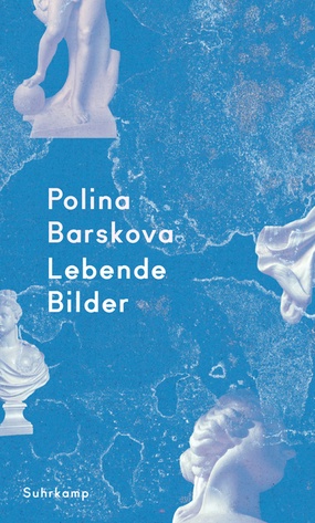 Blaues Buchcover mit weißen Büsten