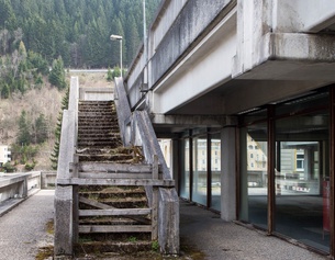 Das verfallene Kongresszentrum Thermenkongress in Bad Gastein