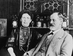 Sigmund Freud und Ehefrau Martha, 1911